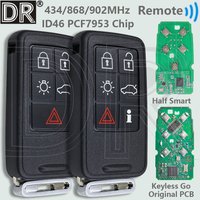 DR 434/868/902MHz ID46 PCF7953 Chip Half Smart/Keyless Go Car Remote Key For Volvo S60 S60L V40 V60 V70 XC60 XC70 S90 XC90 S80