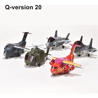 Q version fighter the Year of the Loong commemorative aircraft model J20 straight 20 alloy aviation accessories