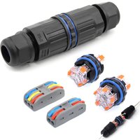 1PCS IP68 Electrical Waterproof Wire Connector Cable 2Pin 3Pin 4Pin 5Pin Quick Push In Terminal Block Connector LED Lamp