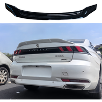 For Peugeot 508 508L Spoiler 2019 -2025 Car Styling ABS Plastic Painted Black White Red Color Rear Spoiler Trunk Boot Wing Lip