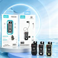 Lavalier Business Bluetooth 5.4 Headphone Talk Time 20 Hours,LED Display,Voice broadcast Wireless Earphones For Work Driving