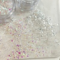 1 Jar Irregular Loose Nail Art Dust Accessories Mermaid Sparkle Nail Art Glitter Ultra-Thin Laser Flakes Holographic Sequins