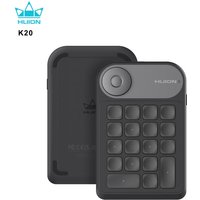 Huion K20 Keydial Mini Keyboard – 18 Keys + Dial Controller for Drawing Tablets, PCs, & Phones (Upgraded Version)