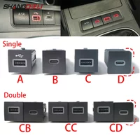 Do VW Golf 6 MK6 Jetta 5 MK5 Scirocco 2006-2012 Samochodowa ładowarka USB PD Quick Charge QC3.0 Przycisk automatycznego ładowania telefonu