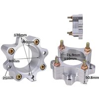 1 Pair of 4/110 2" Forged Aluminum Rear Wheel Spacers Racing for Suzuki LTZ 400 / LTZ 250 (2x2"=4") ATV UTV 1341050001