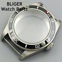 BLIGER 39mm Watch Case Modify Parts Solid Vintage BB58 Case Dome Sapphire Glass Fit NH34 NH35 NH36 ETA2824 PT5000 Movement