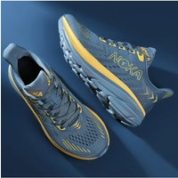 Men's Running Shoes Breathable Lightweight Marathon Athletic Nonskid Elastic Sports Sneakers