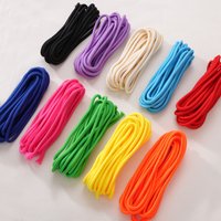 5M 5mm Solid Color Braided Polyester Rope Cord Nylon Thread For Diy Keyring Phone Chain Home Sewing Accessories Crafts Materials