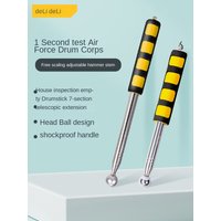 DELI 160MM Multi-functional Telescopic self defense hammers empty drum hammer room test rod inspection room tools metel test