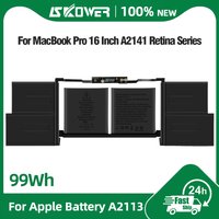 8790mAh A2113 Laptop Battery for Apple MacBook Pro 16 Inch A2141 Retina 2019 2020 EMC 3347 MVVL2 MVVM2 MVVJ2 MVVK2
