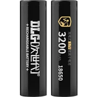 DLGPOWER 3.7V 18650 3200MAH Li-ion Rechargeable Battery For Flashlight Toys Power Tools Power Balancer Portable Fan Battery
