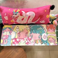 Comic Girl Mouse Pad Large Size Office Desk Protector Mat PU Leather Waterproof Desktop Keyboard Gaming Mousepad PC Accessories
