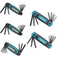 AliExpress LIBRATON 8/9 IN 1 Folding Allen Torx Wrench Set Metric/SAE Allen Key Set Portable Hex Star Wrench Tool Kit For Home Bike Repair