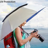 Rain or shine hat umbrella fishing umbrella, fishing supplies fishing clothing fishing hat hiking hat, sunscreen double layer.