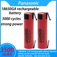 100% Original NCR 18650GA 30A discharge 3.7V 3500mAh 18650 rechargeable battery toy flashlight lithium battery + DIY Nickel