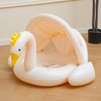 Crown Swan Inflatable Toys PVC Thickened Swimming Ring Children's Summer Outdoor Pool Water Park Inflatable Floating Water Toys