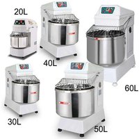 10 20 30 40 60kg Electric Commercial Industrial Food Egg 50kg Spiral Bread Pizza Dough Kitchen Mixer for Bakery
