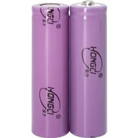1200mAh 18650 Lithium Battery High Capacity Flat/Pointed Head Small Fan Charging Treasure Flashlight for Electronics