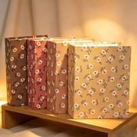 Fabric Cover Floral Print Photo Album, holds 100 6-inch photos, ideal for room decor, family and travel