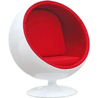 Best quality egg chair modern design fiberglass soft leather cushion rocking aviator dental game garden round ball chair