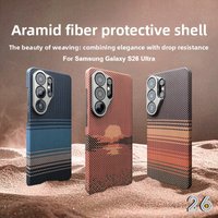 Choice Real Aramid Kevlar Carbon Fiber Business Phone Case For Samsung Galaxy S26 Ultra Plus Magnetic Shockproof Protector Cover