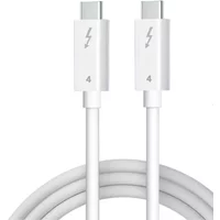 White PD240W 8K 60Hz USB-C To USB-C Fast Charging Cable USB4 Data Cable 40Gbps Compatible with Thunderbolt 4, 3 USB 3.2 3.1