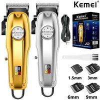 Kemei KM1986 Professional Hair Trimmer Men's Hair Clipper Cordless Electric USB Charging LCD Display Barber Hair Cutting Machine