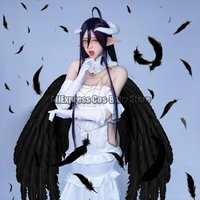 Game Overlord Albedo Cosplay Costumes Anime OVERLORD Dresses Cosplay Uniform Wings Women Wigs Cap Halloween Christmas Costume