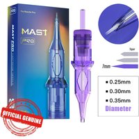 MAST Pro Igły do Kartuszy Tatuażu Okrągły Liner Stożek 7mm Precyzyjne Ostre Przepływ Tuszu Odpowiedni do Tatuażu lub Makijażu Permanentnego (PMU)