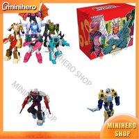 In Stock MFT HEAD WARRIOR Principal HEADMASTERS 7-Piece Set Articulated Super Action Figure Collectible Model Desktop