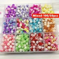 100/50pcs 10mm Gradient Bayberry Beads - Acrylic Loose Beads for DIY Wedding Decor, Handmade Flower DIY Making Accessories