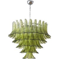 2026 Trendy French Series Glass Art Dimmable LED Chandelier Hanging Lamp Suspension Luminaire Lampen For Living Room