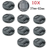 10PCS 37 40.5 43 46 49 52 55 58 62 67 72 77 82 mm Snap-on Camera Front Lens Cap Cover Protector for Canon Leica Nikon Sony