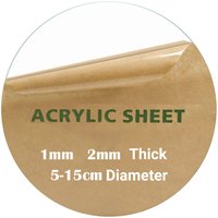 Clear Circle Acrylic Round Acrylic Blanks Acrylic Discs Round Acrylic Panel for Picture Frame Painting Monument DIY Crafts
