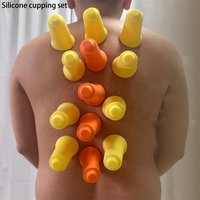 Home-use silicone vacuum suction massage tool for cupping, anti-cellulite, muscle and fascia relaxation massage cupping device