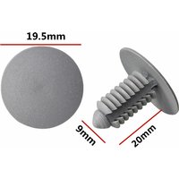 OEM 10Pcs Fit For 9mm Hole Plastic Christmas Tree Clips Spring Auto Clip Plastic Rivet Clip Automobile Plastic Fastener A137