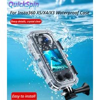 For Insta360 X5/X4/X3 360 Degree Invisible Dive Case Housing 45M Underwater Waterproof Protective Shell Camera accessorises
