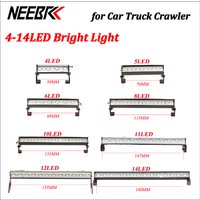NEEBRC 4/5/6/8/10/11/12/14 LED Roof Bright Light Bar for 1/10 RC Car Crawler Truck Jeep Toy Accessories Axial SCX10 Wltoys SCX24