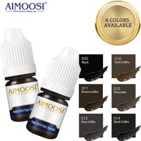 AIMOOSI 3ml Microblading Tattoo Pigments Paint Ink For Eyeliner Lips Eyebrows Semi Permanent Body Art Gloss Tint Makeup Airbrush