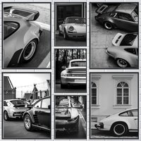 Black and White Luxury Car Vehicle Poster Modern and Elegant Wall Stickers for Home Decor Living Room Dormitory Wall Art