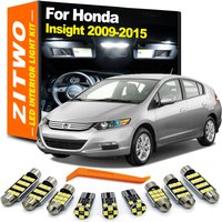 ZITWO 11Pcs LED Interior Dome Map Light Bulb Kit For Honda Insight 2009 2010 2011 2012 2013 2014 2015 License Plate Lamp Canbus