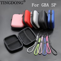 1set For Gameboy Advance SP GBA SP Game Hard Case Travel Carrying Protector Bag With Adjustable Wrist Lanyard Mobile