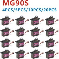 4/5/10/20PCS MG90S Metal Gear RC Micro Servo 13.4g Motor For ZOHD Volantex Airplane For RC Helicopter Car Boat Model Toy Control