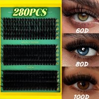 Natural-Looking Thick Fluffy Voluminous Fake Eyelashes Cross Messy Style for Eyelash Enhancement