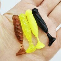 16 Pcs Fishing Lures Soft Bait 4cm/1.57in/1.4g Fishing Gear