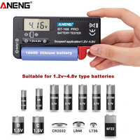 ANENG Battery Tester Digital Universal BT-168 PRO Lithium Checkered Capacity load analyzer Display Check AAA AA Button Cell tool