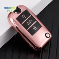 Shell Fob Holder Protector For Roewe RX5 MG3 MG5 MG6 MG7 MG ZS GT GS 350 360 750 TPU Car Flip Key Case Cover Bag Accessories