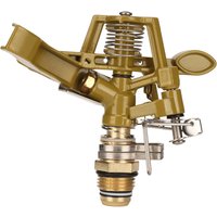 G1/2 Male Thread Watering Sprinkler Head 360 Degree Automatic Rotation 15m Range for Lawn Patio Garden Irrigation Sprinkler Head