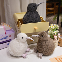 18cm Soft Simulation Three Colors Kiwi Bird Plush Toys Cute Stuffed Birds Animals Soft Doll Kids Toys for Children Birthday Gift