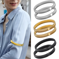 Classic style 2 pieces per pair. Anti-slip elastic shirt sleeve covers with elastic wristbands and arm cuffs.